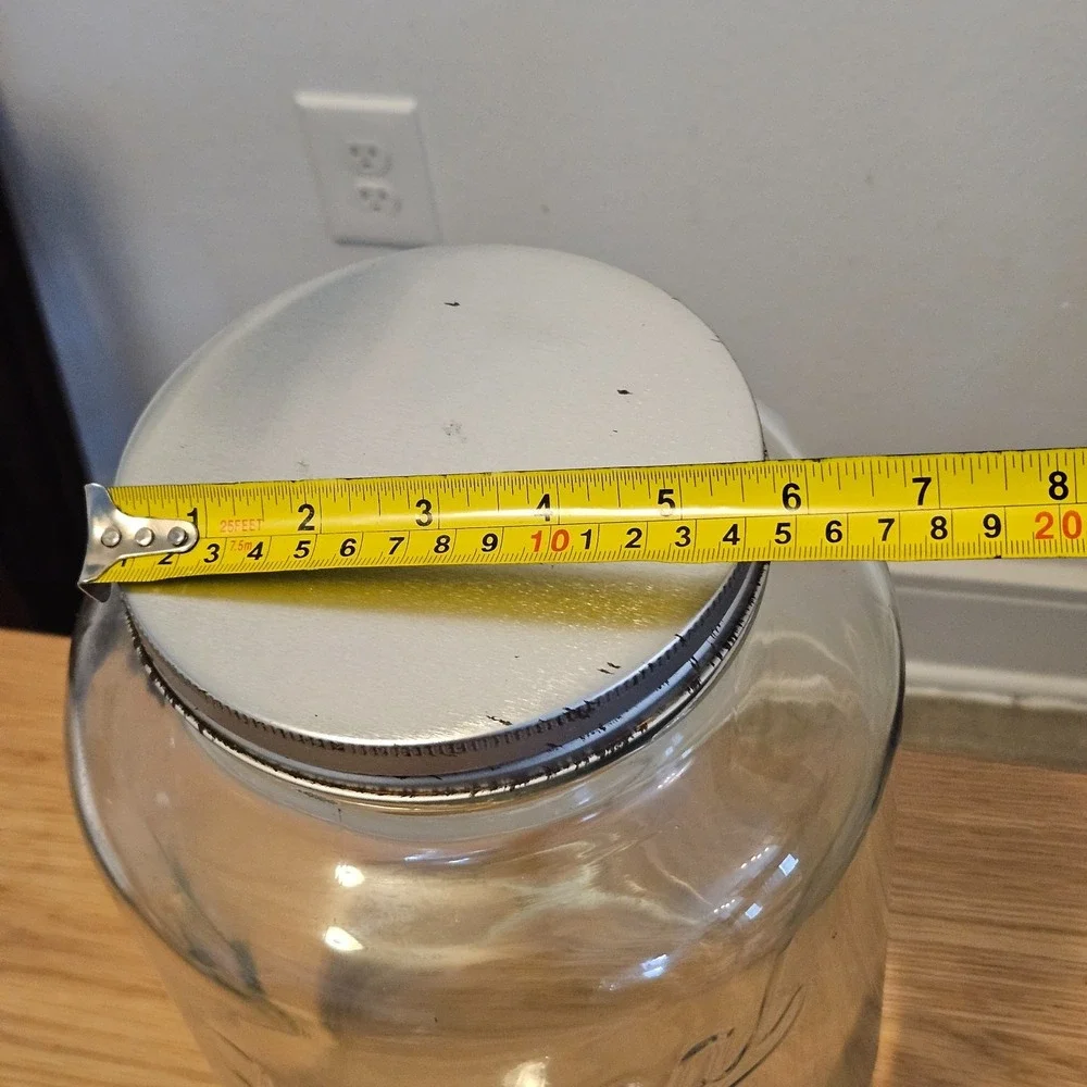 XLarge Original Glass Mason Jar Drink Dispenser Water Jug with Spigot 7000ml